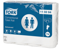 Tork Toiletpapir 24 ruller, Advanced, 2-lags, T4, Hvid, 24 x 251 ark - SCA tork papir