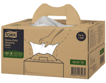 Tork aftørringsklude Kraftig W7 Kraftig, HandyBox, Hvid, pakke a 120stk. klude - SCA tork papir