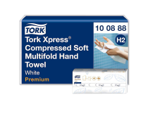 Tork Premium, Soft, 4 fold H2, Xpress, 100888, 2 lag, 170 ark/pk. 12 pk./krt. - SCA tork papir