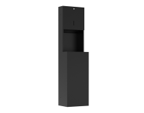 Pressalit Public Premium Indbygningsmodul papirdispenser affaldsspand 32 l, mat sort - Pressalit baderumstilbehør