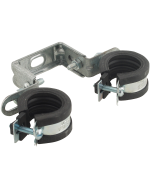 Walraven Duplo KSB1 dobbelt rørbøjle 25-28mm med EPDM. Elforzinket - Walraven Rørbøjler