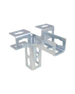 Walraven montagekobling. Elforzinket. PushStrut 3D til Strut 41x41 & 21X51mm. - Rustfri rørbøjler/sprinkler