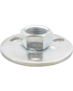 Walraven grundflange 1/2''. Elforzinket. Rund Ø70mm med påsvejset muffe - Walraven Rørbøjler