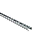 Walraven montageskinne 2m Elforzinket RapidStrut 41x21x1,5mm. - Walraven Rørbøjler