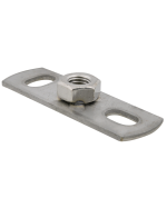 Walraven Grundflange M10 145x35mm med påsvejset muffe. AISI 316. Syrefast stål - Walraven Ultra Protech