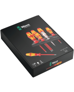 WERA 160 i/165 i/7 Rack Skruetrækkersæt Kraftform Plus serie 100 + spændingssøger + rack, 7 dele - Wera værktøj