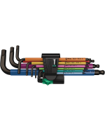 WERA 950/9 Hex-Plus Multicolour 1 SB Multicolour vinkelnøglesæt, metrisk, BlackLaser, 9 dele - Wera værktøj