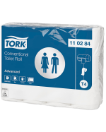 Tork Toiletpapir 24 ruller, Advanced, 2-lags, T4, Hvid, 24 x 251 ark - SCA tork papir