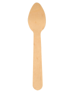 Gastro Line teske, 11 cm, brun birketræ, komposterbar, pakke a 100 stk. - Div. husholdningsartikler