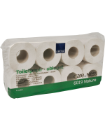 Abena Care-Ness Nature 2-lags toiletpapir hvid, natur, 100% genbrugspapir - pakke 8 ruller - Div. husholdningsartikler