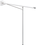 Pressalit Care toiletstøtte med kort ben, 800 mm, hvid - Pressalit Care