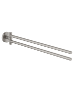 GROHE Essentials Håndklædeholder, 2 armet, 439 mm, Supersteel - Grohe tilbehør