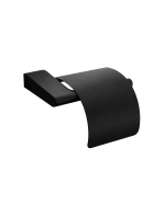 Pressalit toiletpapirholder med frontplade. Mat sort - Pressalit baderumstilbehør