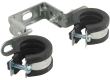 Walraven Duplo KSB1 dobbelt rørbøjle 20-23mm med EPDM. Elforzinket - Walraven Rørbøjler