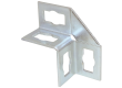 Walraven RapidStrut 3D montagevinkel 41x41 mm. 90°. Elforzinket - Rustfri rørbøjler/sprinkler