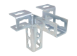 Walraven montagekobling. Elforzinket. PushStrut 3D til Strut 41x41 & 21X51mm. - Rustfri rørbøjler/sprinkler