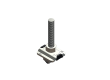 Walraven t-bolt M8x80mm til profilskinne - Walraven Rørbøjler