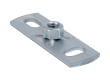 Walraven Grundflange M10 BUP 80x25mm med punktsvejset muffe. Æske af 40 stk. - Walraven Rørbøjler