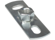 Walraven grundflange M10. Elforzinket 80x25mm med påsvejset muffe - Walraven Rørbøjler