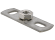 Walraven grundflange M8. 25x80mm. Rustfrit stål AISI 304 - Walraven RF rørbøjler
