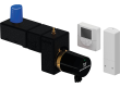 Uponor Fluvia Push 12 minishunt WL-X med trådløs termostat og telestat. Komplet inklusiv isolering - Uponor shuntgrupper
