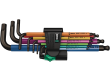 WERA 950/9 Hex-Plus Multicolour 1 SB Multicolour vinkelnøglesæt, metrisk, BlackLaser, 9 dele - Wera værktøj