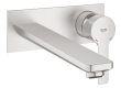 GROHE Lineare 2-huls håndvaskarmatur til væg. Supersteel - Grohe sanitetsarmatur
