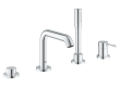 GROHE Essence armatur badekar 4-h 4-huls kar- & brusekombination, Forkromet - Grohe sanitetsarmatur