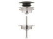 GROHE bundventil 1 1/4 uden overløb. Velvet black - Grohe tilbehør
